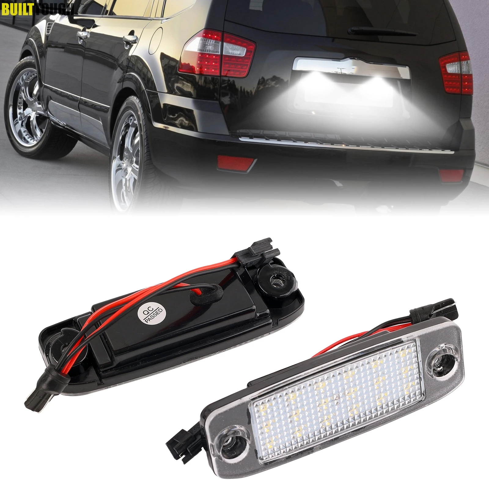 2 sztuki Xenon biały światło do tablicy rejestracyjnej zestaw tylna lampa 12V 18LED Canbus żarówka dla Hyundai Sonata Kona Kia Sportage