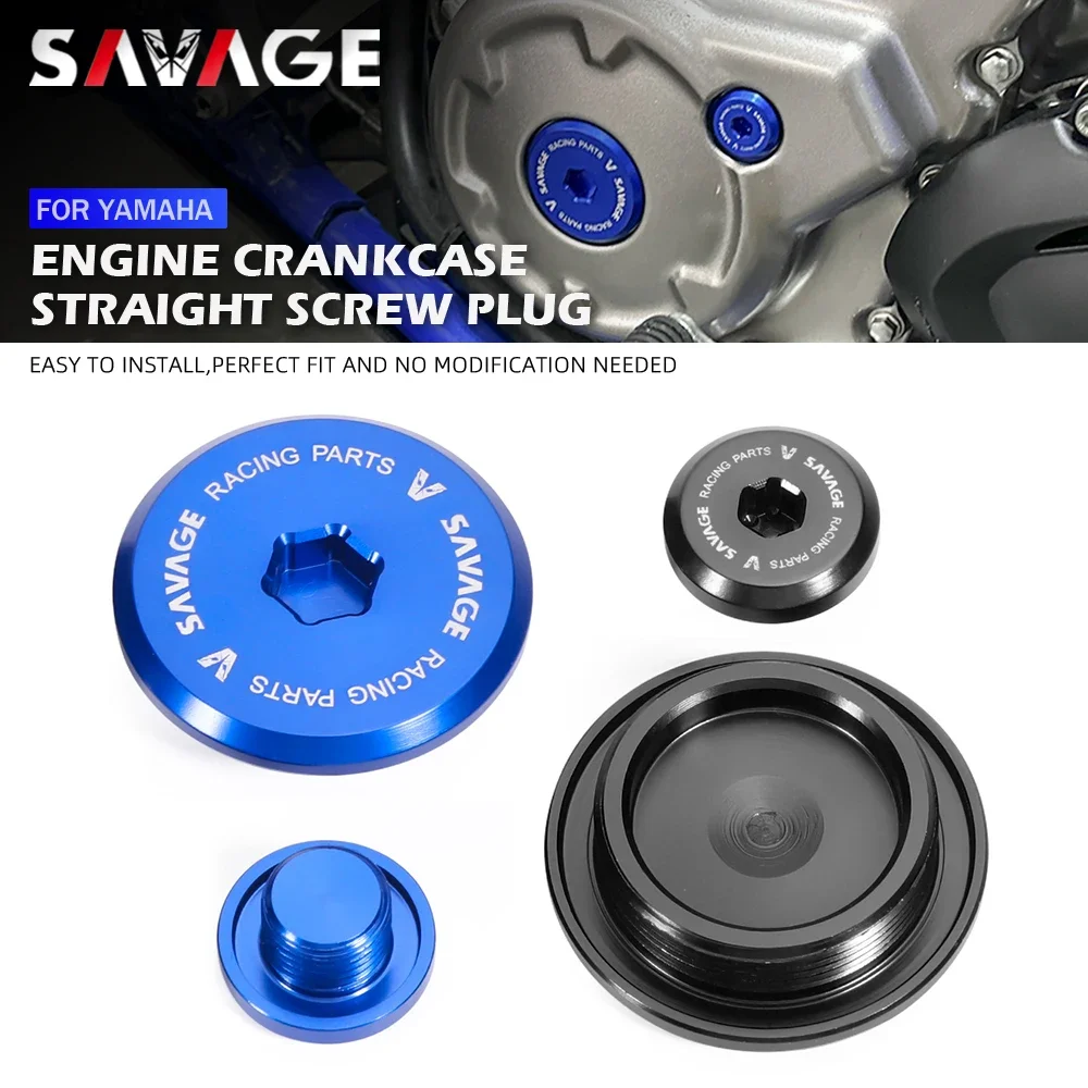 Prosta zaślepka śruby pokrywy skrzyni korbowej silnika do YAMAHA Raptor 700 YFM700 YFZ450 R X Rhino Grizzly YFM YXR YXC YXM 700 2006-2024