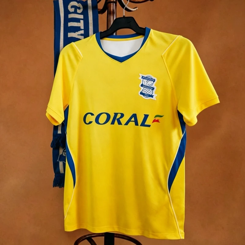 26/27 Season Birmingham Away Football Jersey Shirt, 3D Print Jersey Tshirt, Men Summer Training Breathable Quick Drying Jersey
