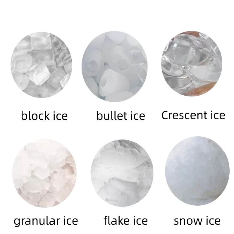 Hot Selling  Irregularly Small Granular Snowflakes Crushed Ice, Granulator Snow Ice Making Machine for Food 2025