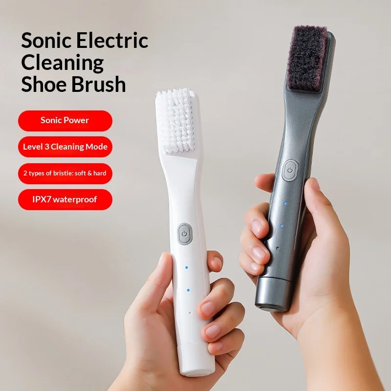 New Wireless Electric Shoe Washing Brush Household Leather Shoes Ultrasonic Vibration Brush Powerful Cleaning Upper Shoe Brush