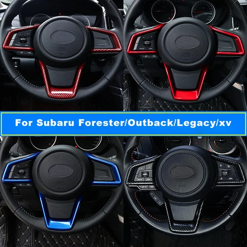 Protector de volante estilo fibra de carbono para Subaru Outback XV Impreza Leagacy 2018-24 para Forester 2019 2020 2021 2022 2023 2024