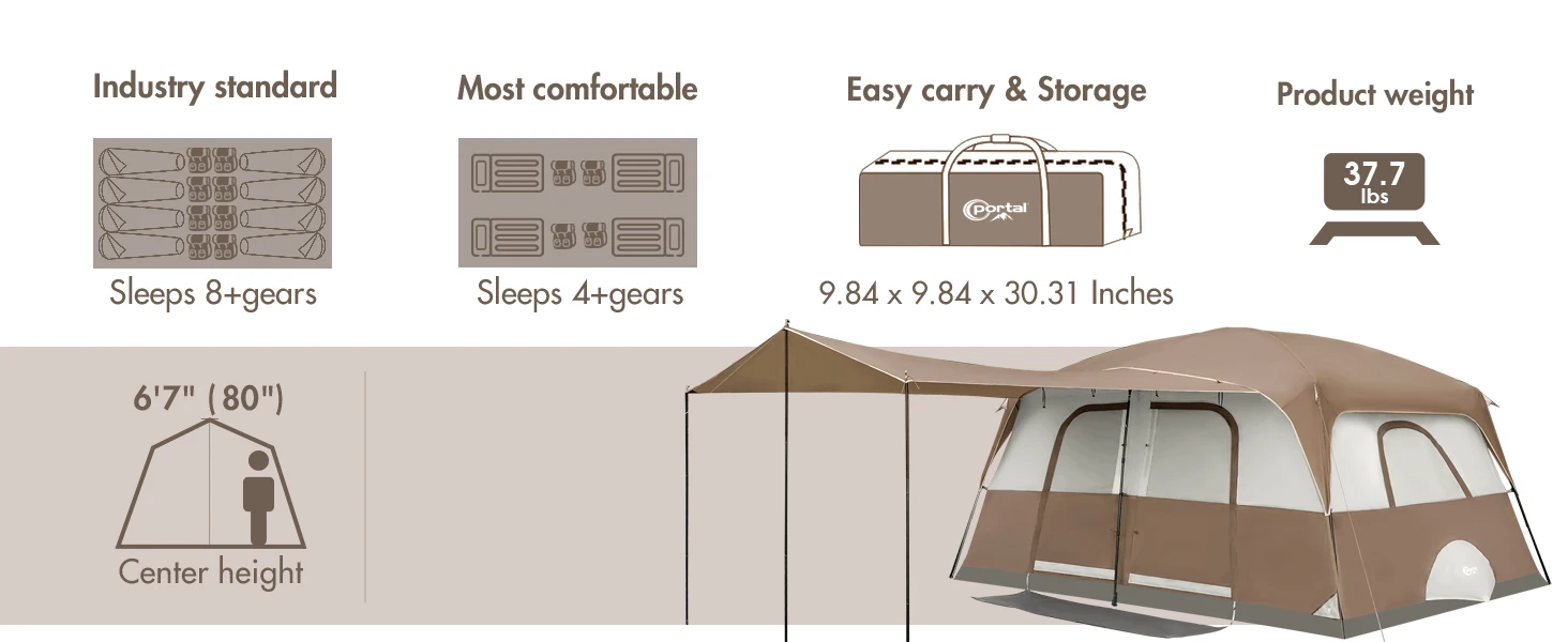 8 person tent