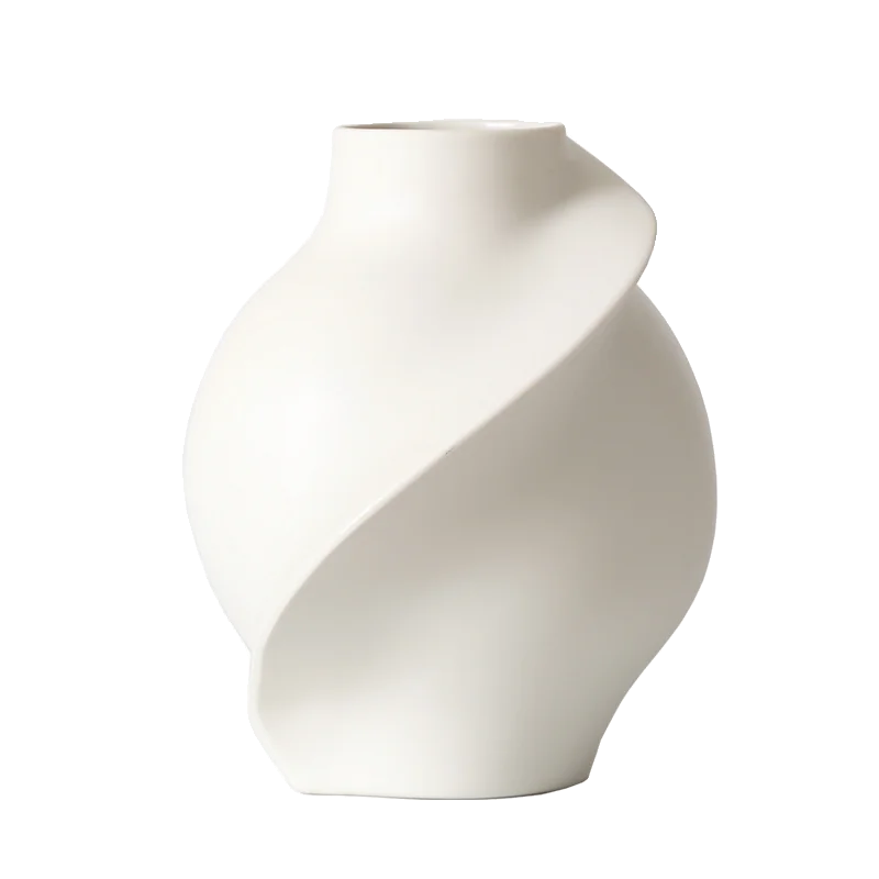 

Minimalist Ceramic Art Vase Ornament, Perfect for Italian & French Grand Living Room Styles, High-Temperature Fired Series