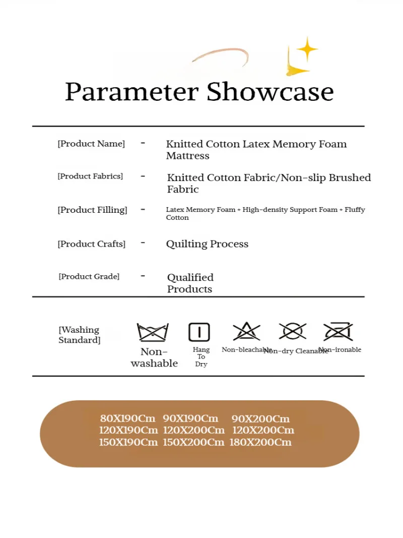 Hypoallergenic Latex Mattress Topper - High-Density Foam Bed Pad with Ergonomic Design, Durable Sleep Upgrade