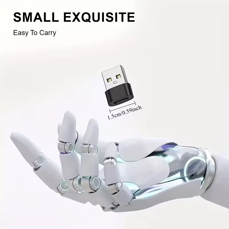 USB to USB C Adapter(1/4 Pack), USB to Type C Fast Charging/Transfer and OTG Function. for IPhone15 14 13 Plus Pro Max, for iPa