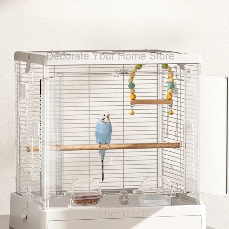 Canarios Palomas Parrot Cage Toys Feeder Hamster Passaros Birdcage Accessories Hammocks Gabbia Per Uccelli Pet Supplies CY50BC