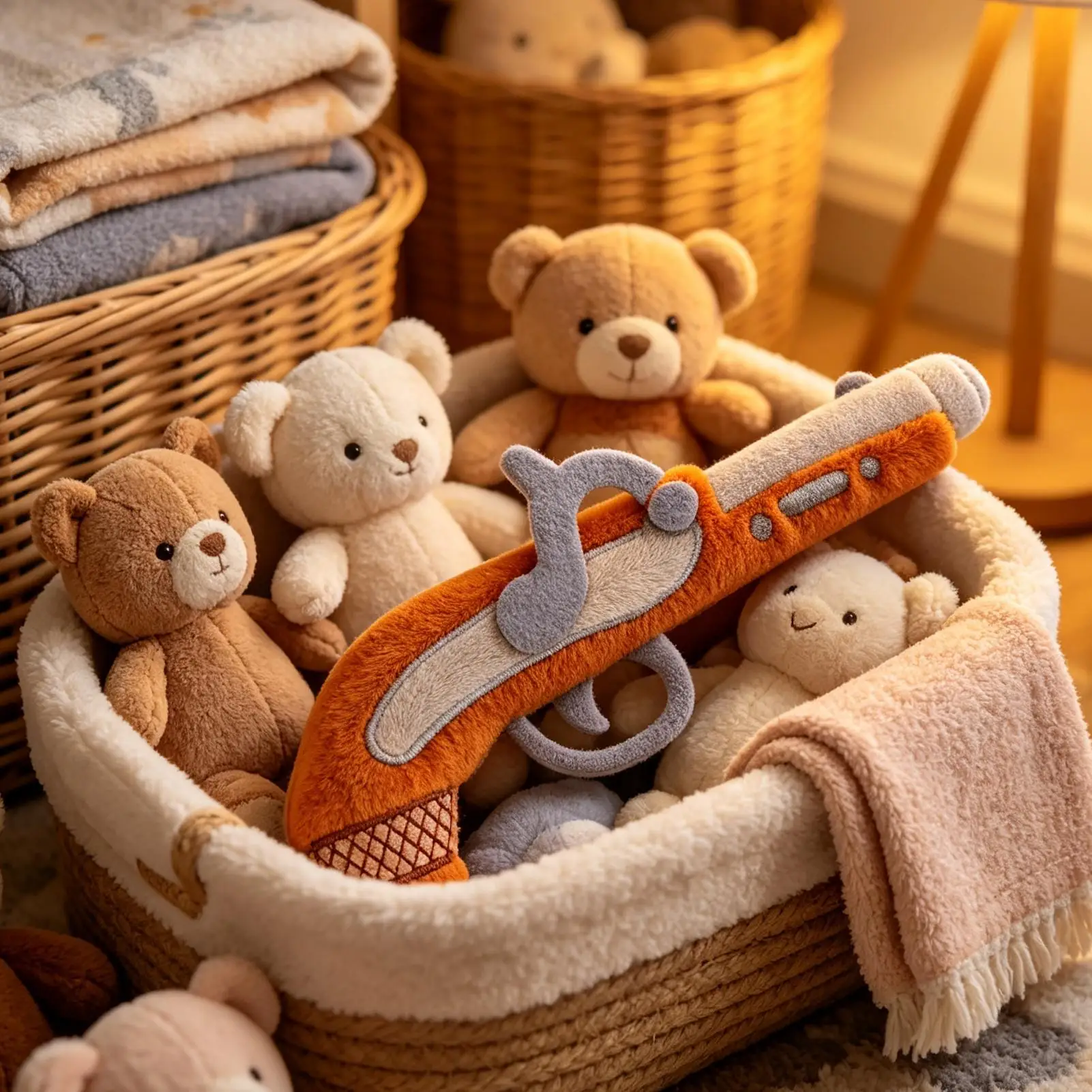 Realistic Flintlock Pistol Plush Toys Soft Stuffed Dolls For Baby Kids Comfort Soft Gift Toys Home Decora Children Birthday Gift