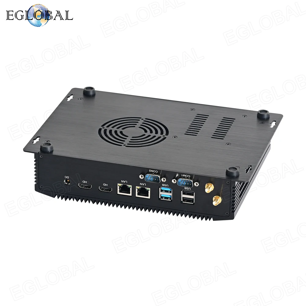 EGLOBAL 10th Gen Industrial Fanless Mini PC Intel Core i7-1065G7/i5-1035G4 32G RAM 512G SSD Indutrial Computer HDMI 2*LAN 2*COM