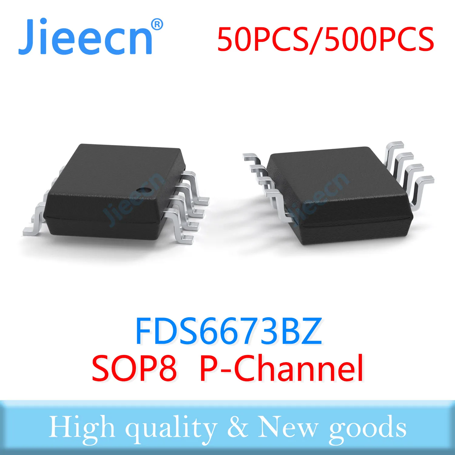 Jieecn 50PCS 500PCS FDS6673BZ SOP8 P-Channel FDS6673B FDS6673 High quality