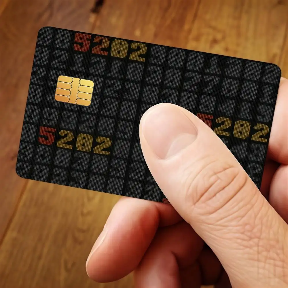 Rapper Duki 5202 Credit Card Public Transportation Cards Protective Sticker Waterproof Card Face Decoration 4PCS