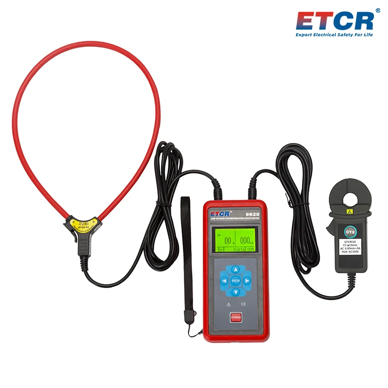 ETCR9620 ETCR9620B Wireless Low Voltage CT Turn Ratio Tester Primarary Current Range 3000A Transformer Ratio Difference Meter