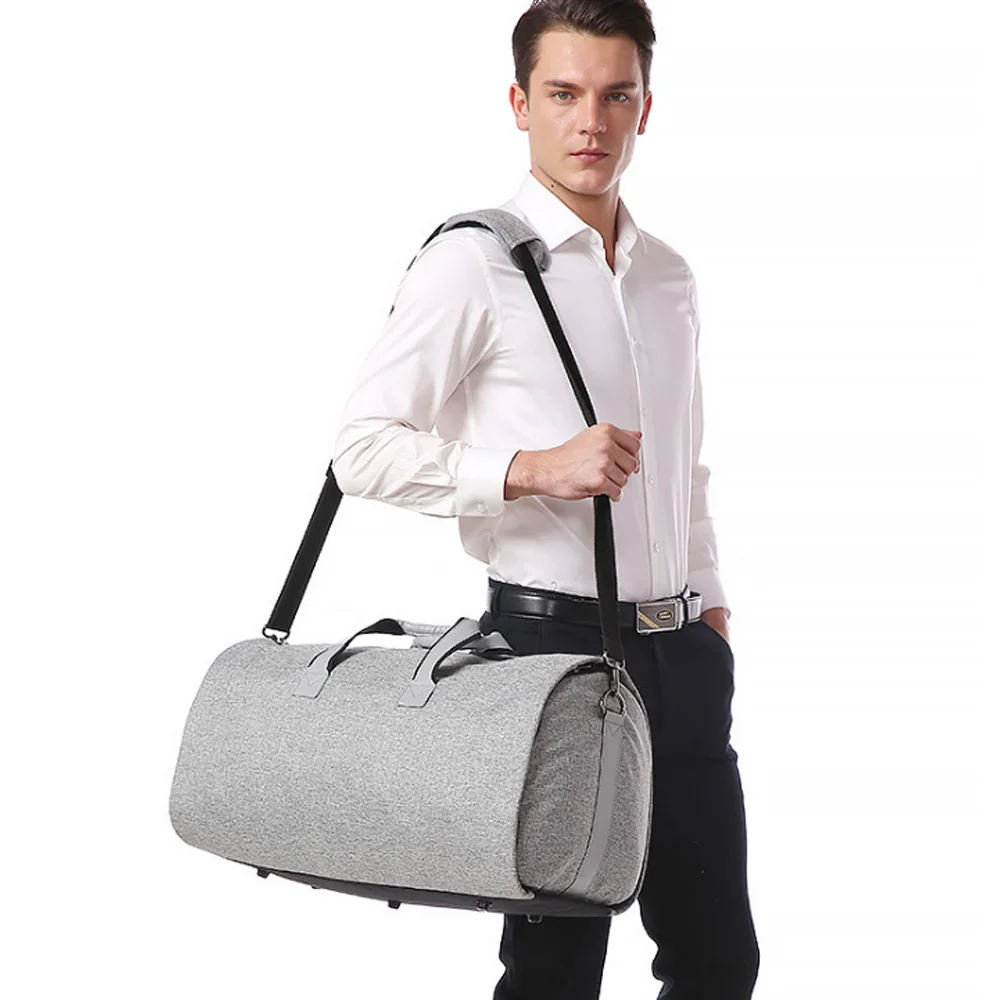 Imagem -03 - Convertible Garment Suit com Compartimento Sapatos Viagem Duffel Bolsa Weekender Carry Bolsa Tote Mala de Negócios em 1