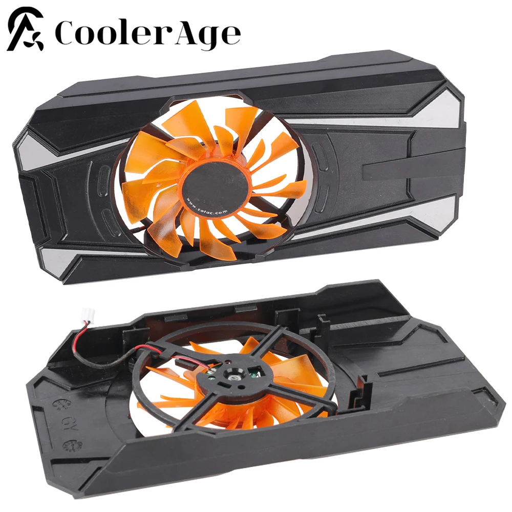 For ZOTAC GeForce GTX 750 Ti Video Card Fan with Shell Original GTX750Ti Graphics Card Cooling Fan with Case