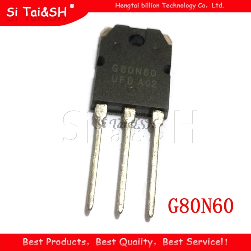 

1Pcs SGH80N60UFD SGH80N60 G80N60 80N60 G80N60UFD Waterproof shell