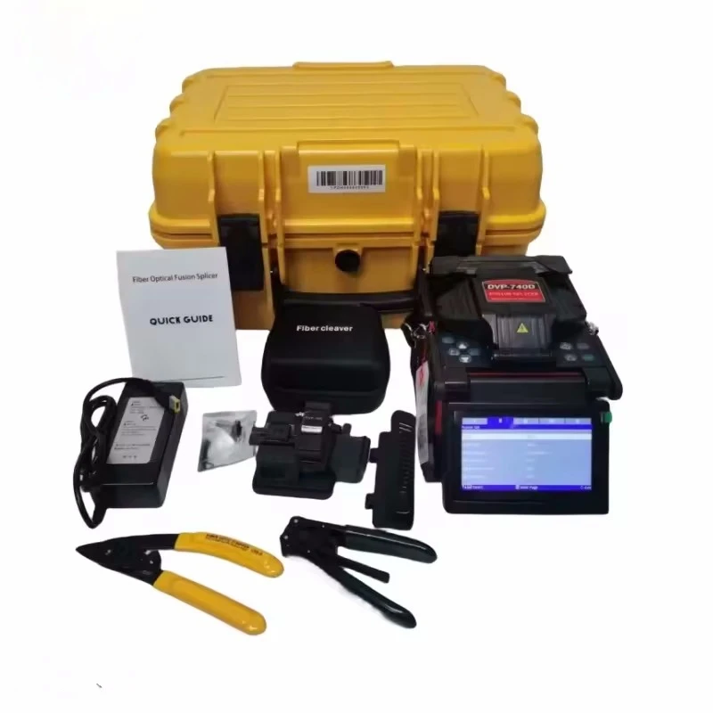 New Arrival Upgraded DVP-740 Fusion Splicer DVP-740D Splicing Machine Fibre Optic Welder with Pluggable Battery Multi languages