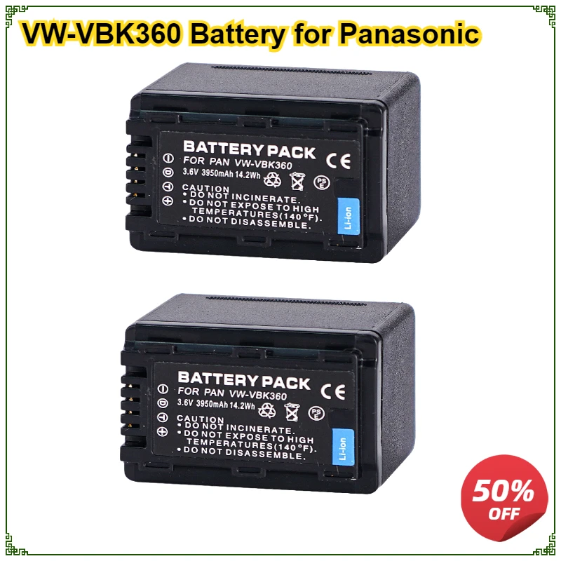 

VW-VBK360 VBK360 Battery for Panasonic HC-V10 HC-V100 HC-V100M HC-V500 HC-V500M HC-V700 HC-V700M HDC-HS80 HDC-HS60