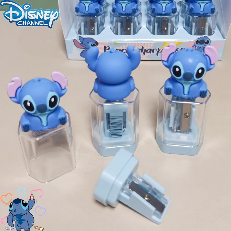 

Disney Anime Peripherals Stationery Lilo & Stitch 3D Figure Pencil Sharpener Students School Supplies Cartoon Sharpener Gifts