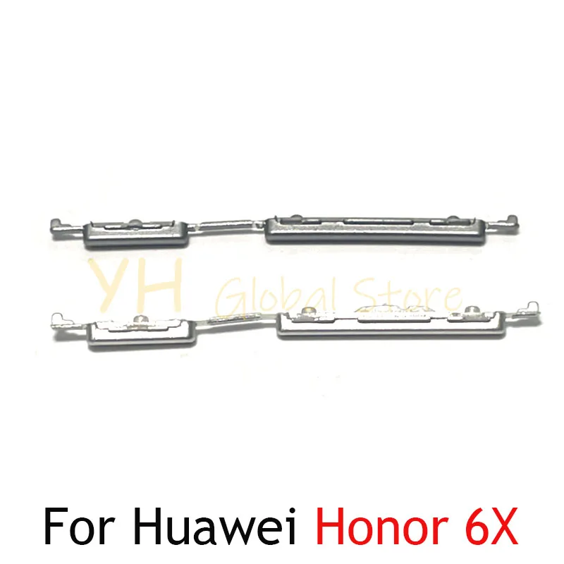 Botão lateral on/off para huawei honor 5x/6x/8x, peças de reparo