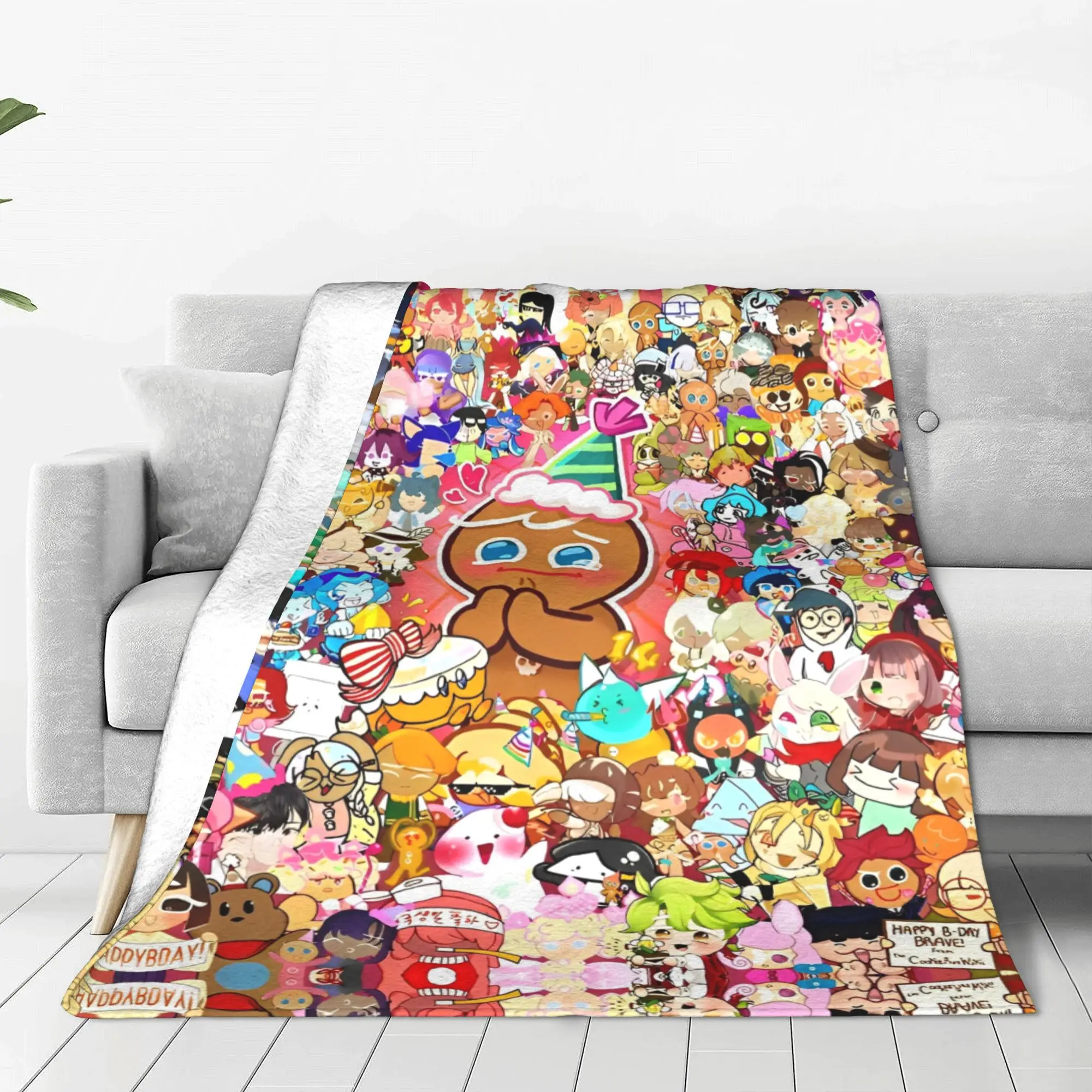 Brave on X-Cookie Run Kingdom Blankets Fleece  Lightweight Throw Blankets for Bedroom Sofa Bedroom Quilt