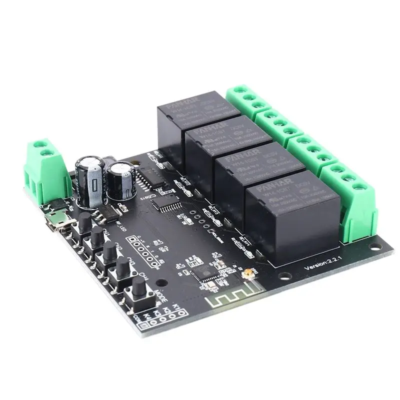X64A-5X 4CH Tuya Switch Wifi Switch Module Wireless Relay Smart Life APP Remote Control Smart Timer For Smart Home Switch