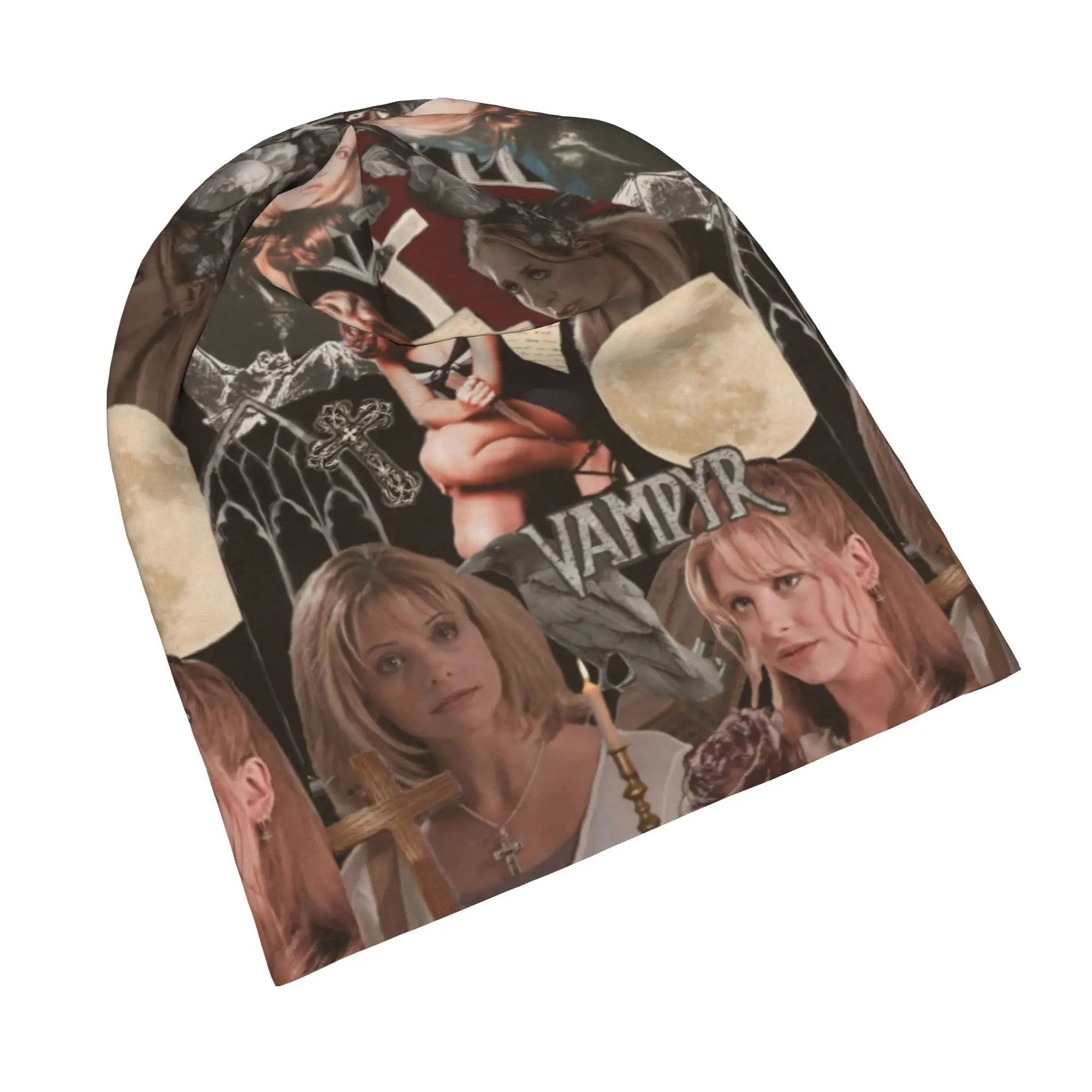 Buffy the Vampire Slayer Skullies Beanies Hat Horror Movie Goth Men Women Street Caps Warm Multifunction Bonnet Hats