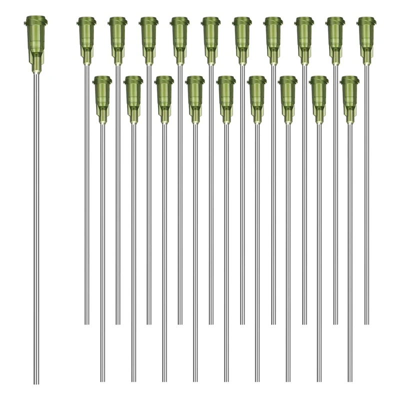 

ABZY-20 PCS 14G игла с тупой наконечником 4-дюймовая дозирующая игла с тупым наконечником для промышленного использования