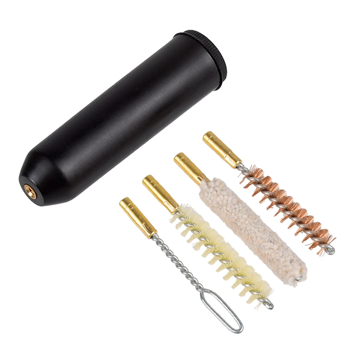 

7pcs/set 9mm Gun Cleaning Kit Pocket Size Brass Brush Rod Cotton fits 9mm .357 .38 Cal Universal Weapon Cleaning Tools