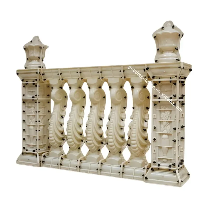 forPlastic Stair Handrail Balcony Railing Column Mold Concrete Cement Fence