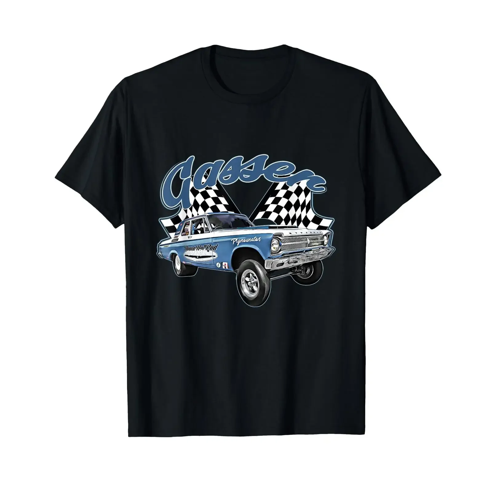 1965 Belvedere Gasser Dragster Dragrace Hot Rod Muscle Car T Shirt vintage Washed Top For Everyday Wear Stylish Casual Slightly