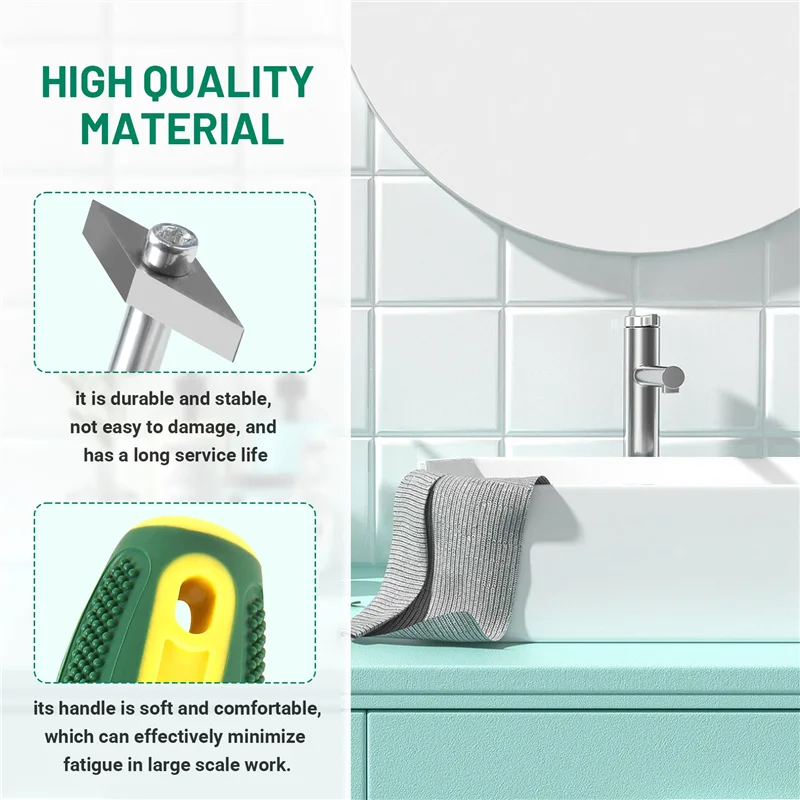 A44F-2Set أداة إزالة الجص مزيل السد أداة إزالة الصواميل الجص تنظيف أداة للمنزل مكتب بلاط المفاصل وتنظيف الأرضيات