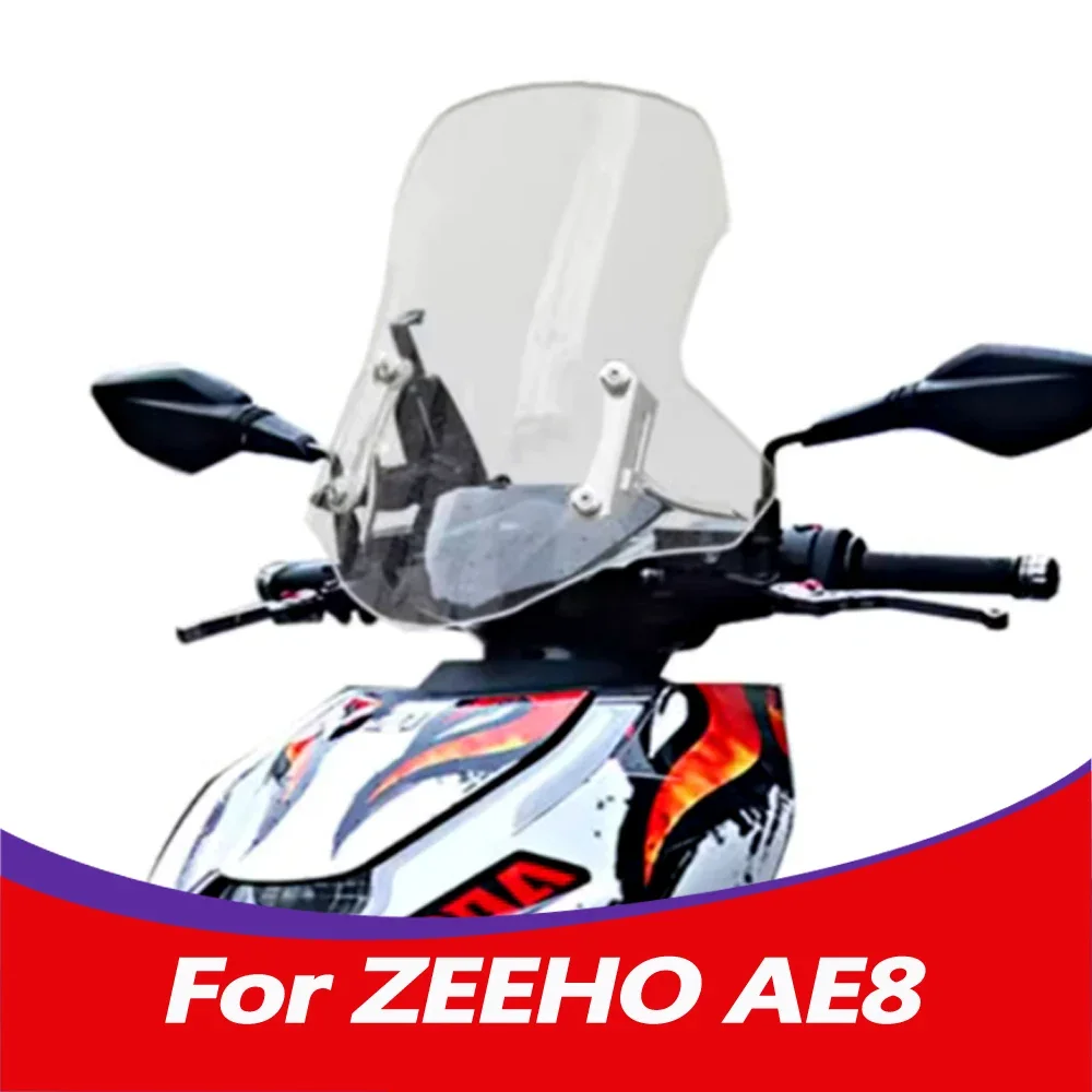 

For CFMOTO ZEEHO AE8 Modified Windshield Chunfeng Electric Motorcycle And Rain Shield zeeho ae 8 Windshield height 35-55cm