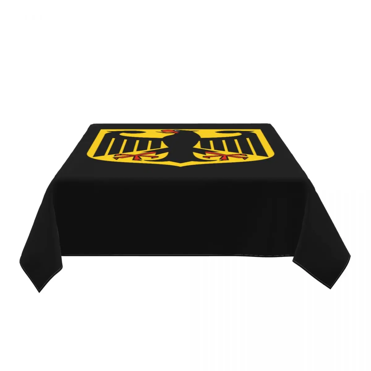 Coat Of Arms Of Germany Tablecloth Rectangular Fitted Waterproof German Flag Eagle Table Cover Cloth for Party