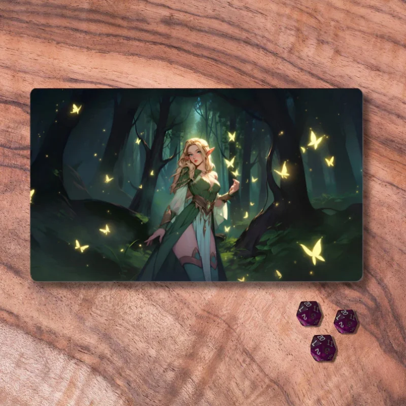 

VIKAMA Magic: The Gathering Playmat – Elves, Magic: The Gathering Playmat – Forest, Forest Elves-themed TCG Playmat