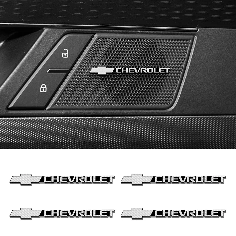 Estilo de coche 3D aleación de Metal altavoz Audio pegatinas insignia emblema calcomanía para Chevrolet Cruze Captiva Sail Corsa Aveo accesorios de coche