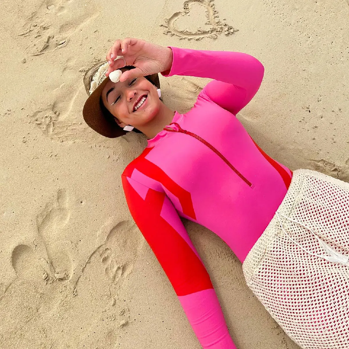Print One Piece Swimsuit Long Sleeve Swimwear 2025 Female Sexy Summer Suit Hot Swimsuits Bather Bathing Suit Beachwear Retro