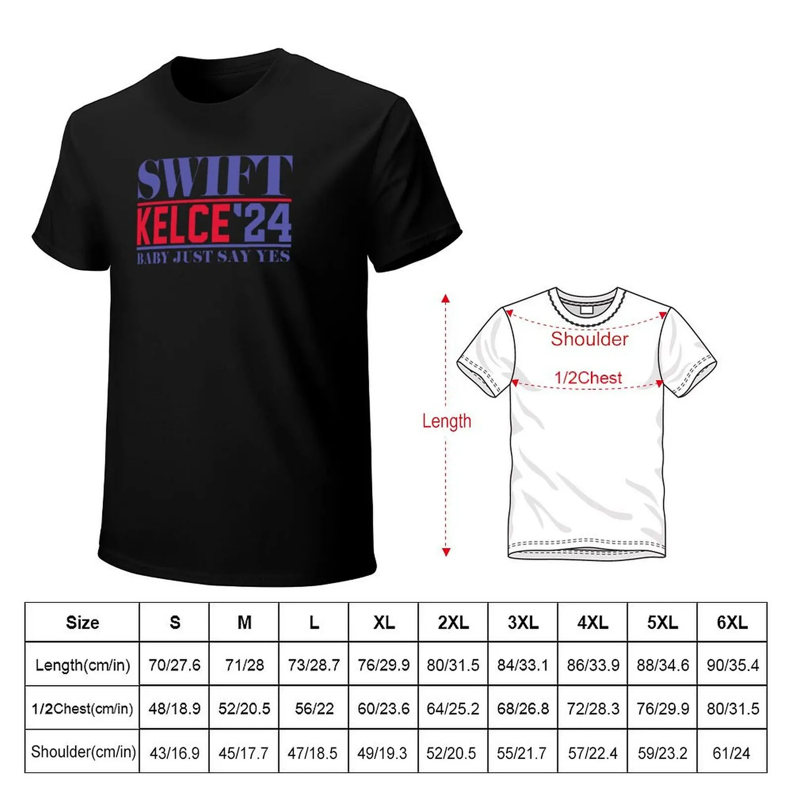 Swift Kelce 24 T-Shirt Big and Tall Gym T-Shirt