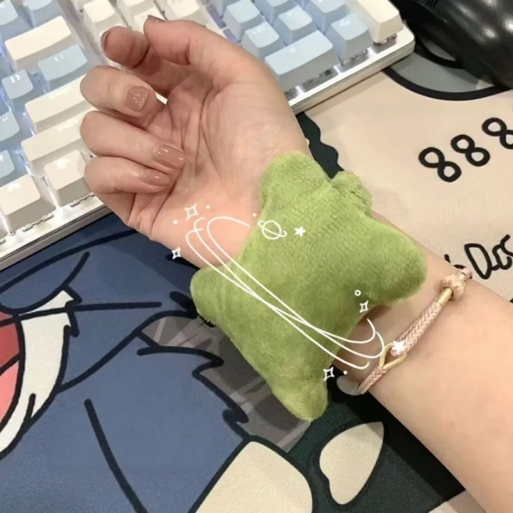 Comfortable Fabric Mouse Wrist Guard Pad Wearable Mouse Pillow Keyboard Hand Rest Wrist Support & Pain Relief for Office Worker