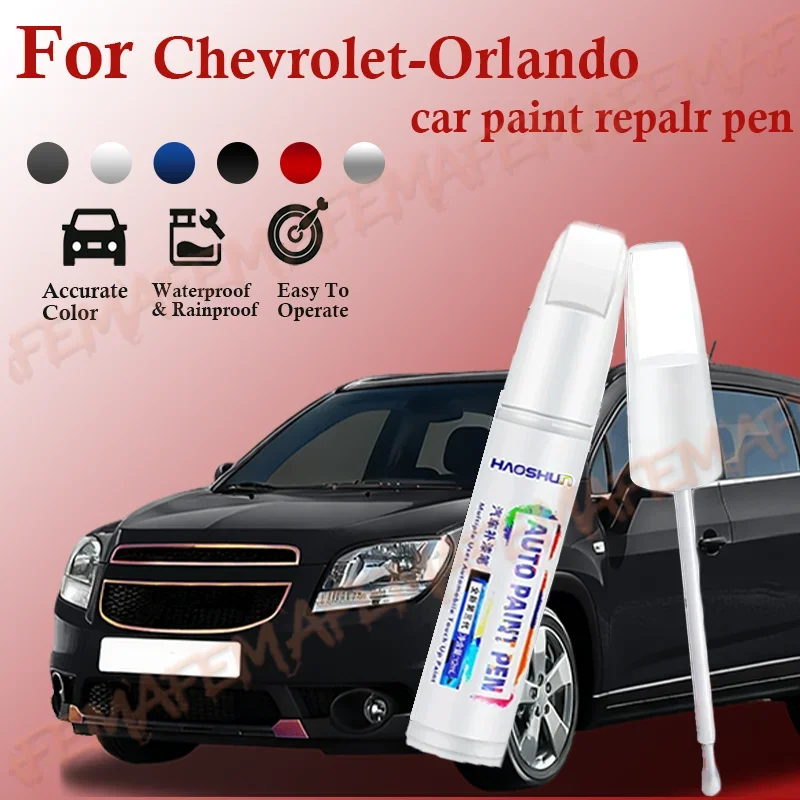 Para Chevrolet-Orlando 2015-2025, Lápiz de Reparación de Pintura, Eliminador de Arañazos, Accesorios para Auto, Pintura para Coche, Negro, Blanco