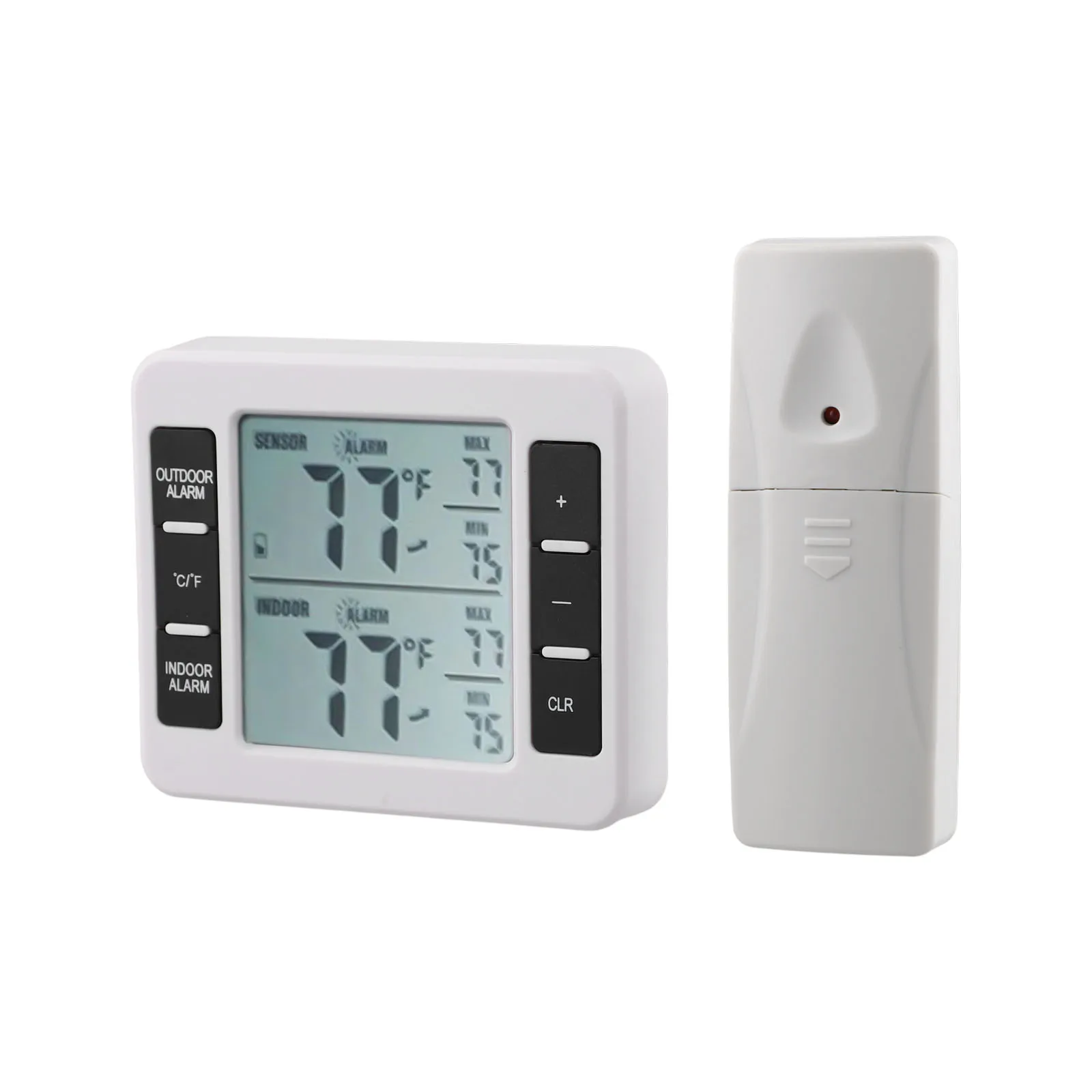 Wireless Refrigerator Thermometer with 12 Sensor Digital Temperature Monitoring for Fridge/Freezer Alarm Function
