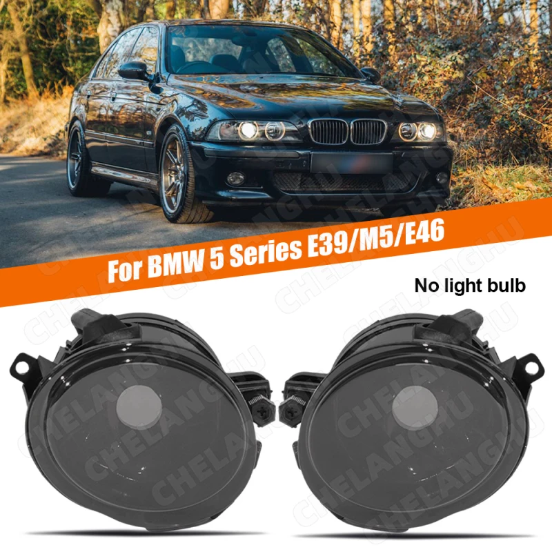 

Fog Light For BMW E39 5 Series E46 3 Series M3 Car Front Bumper Fog Lamps Without Bulbs Smoky Black 63177894017 63177894018