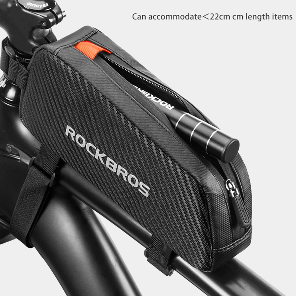 ROCKBROS Bike Bag Waterproof Reflective Front Top Frame Tube Bag Ultralight Bicycle Bag Cycling Bag Touring Riding Gear