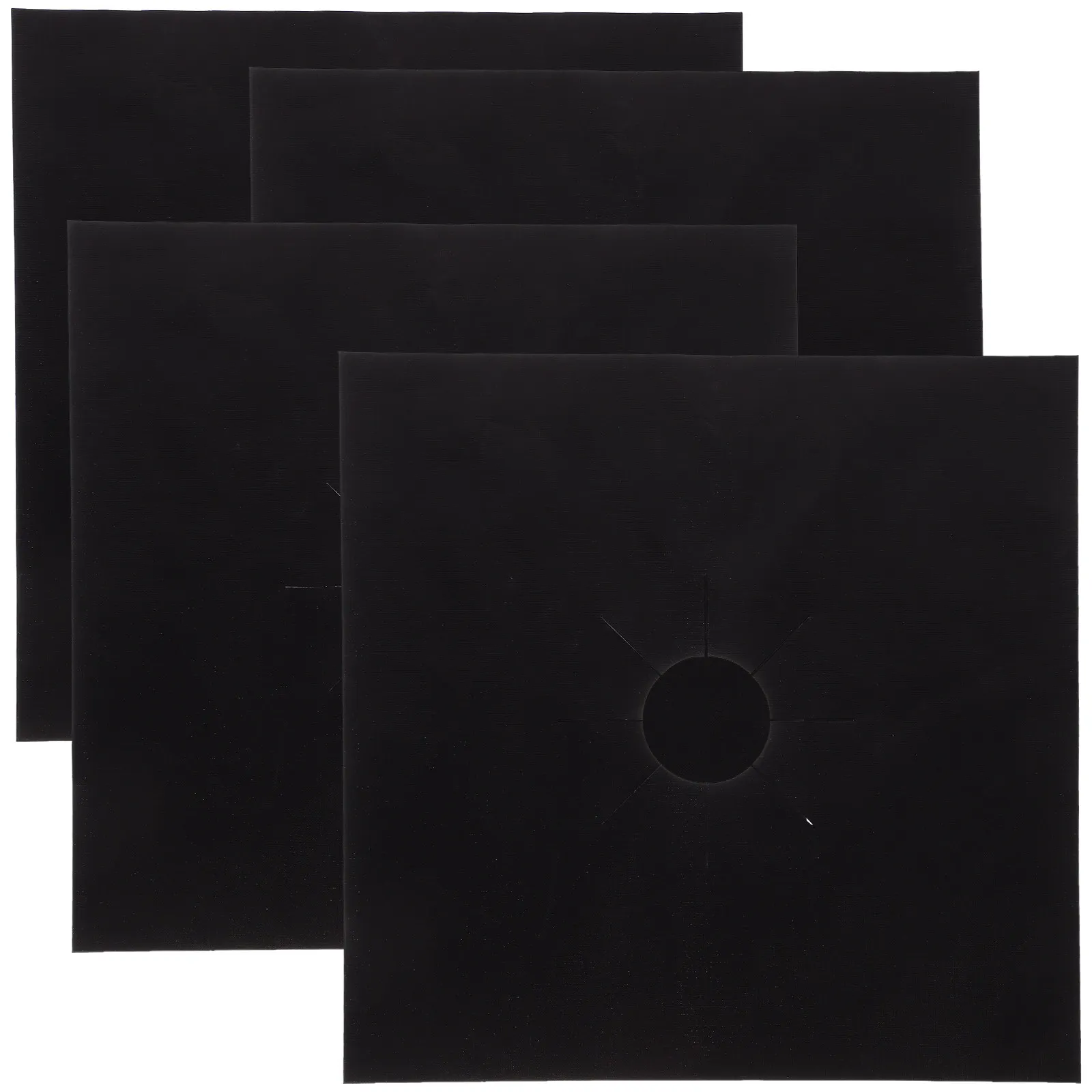 

Набор из 4 термостойких антипригарных накладок для конфорок газовой плиты: защита поверхности, сохранение чистоты, незаменимые кухонные принадлежности