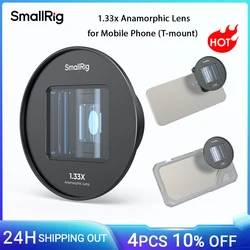 SmallRig 1.33x Anamorphic Lens for Mobile Phone (T-mount) for iPhone 16/15/14/13 for Samsung S21/ S22 Series for Xiaomi 13 -4590