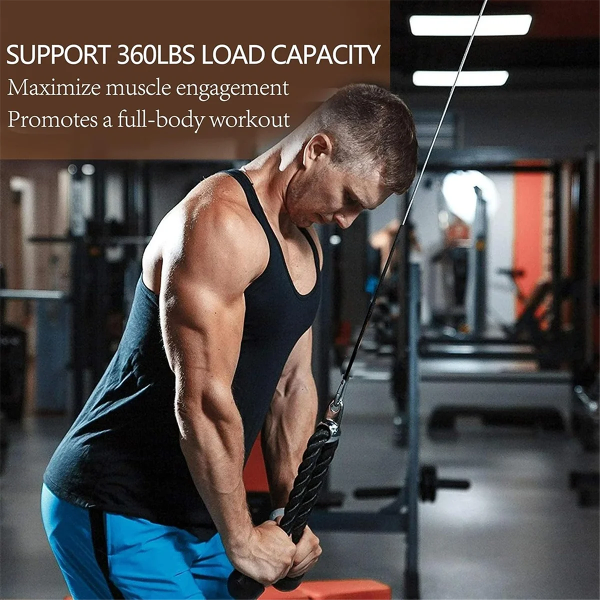 

【Опадение цены】4 шт. удлинитель кабеля для спортзала, 10-дюймовые насадки для кабеля для тренажерного зала с карабином, аксессуары для домашнего тренажерного зала для фитнеса