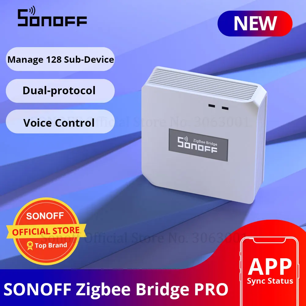 SONIFF ZB Bridge- P Smart Home Zigbee 3.0 Bridge PRO Remote Control ZigBee and Wi-Fi devices on eWeLink APP Up to 128 Sub-device