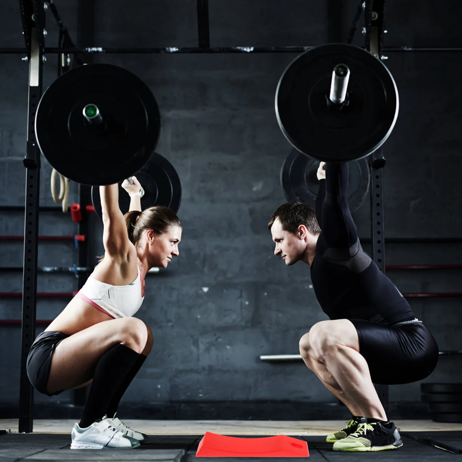 

1Pair Silicone Barbell Pads Anti Slip Protection Cushion Impact Absorption Deadlift Weight Plate Loader Gym Training Floor Mat