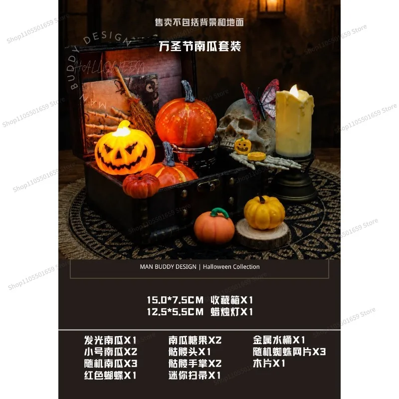 For halloween pumpkin decorations lights luggage DIY ornaments dark goth bar decorations