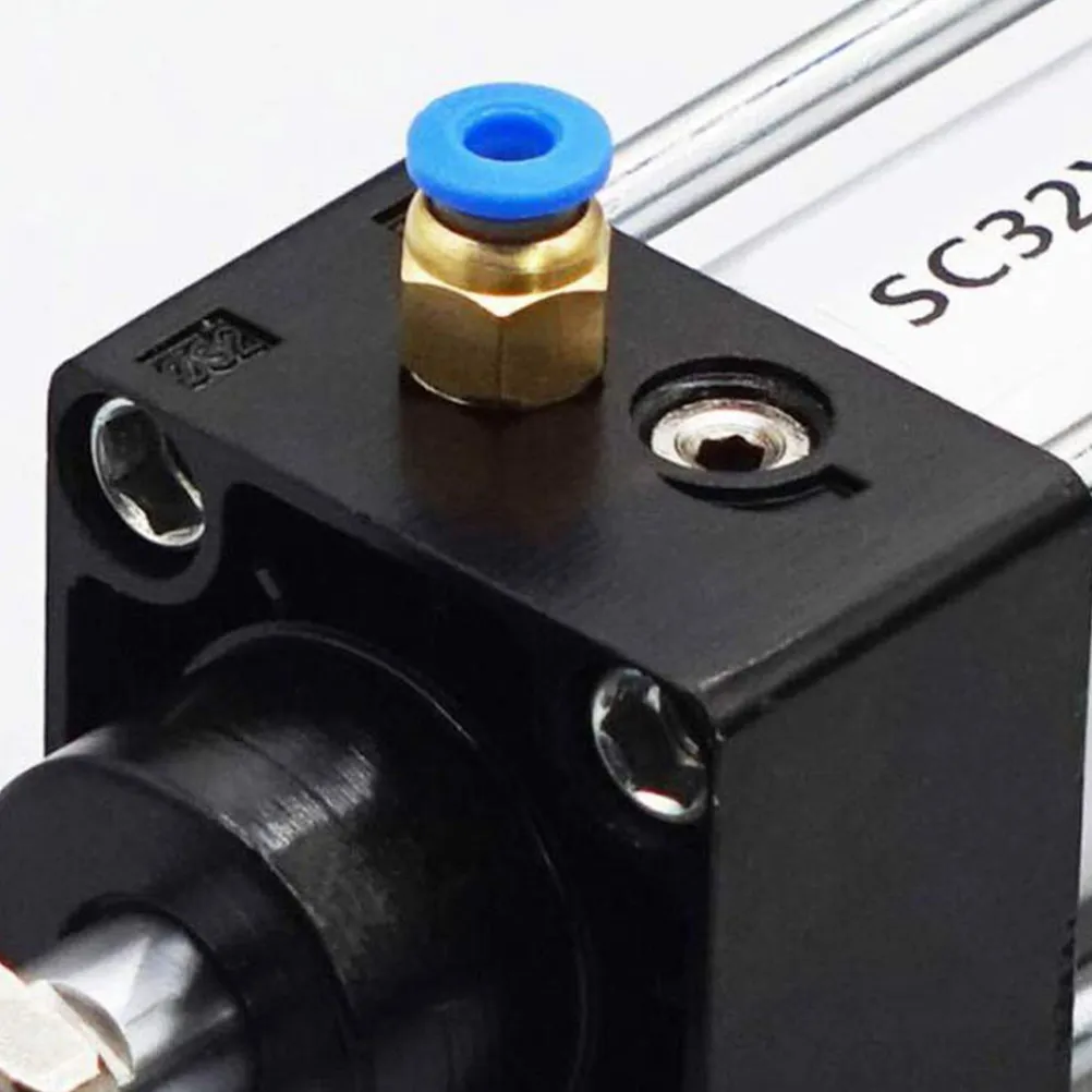 

8Pcs 3D Printer Pneumatic Fittings Nickel Plated Brass Quick Connect Air Straight Connector High Precision Oxidation Resistant