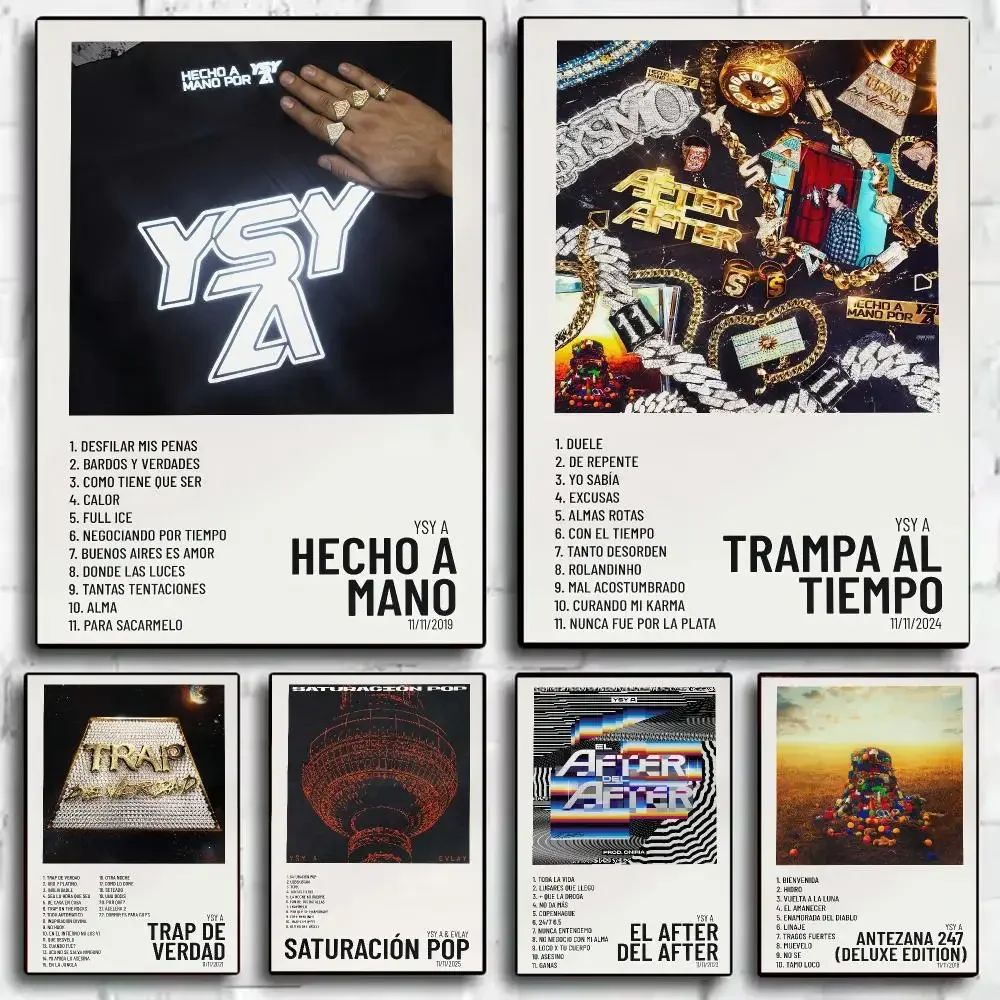 Argentine Rapper Y-Ysy A Music Album Poster Decorative Wall Sticker Mural Photo Print for Bedroom Living Room Hallway Home Decor